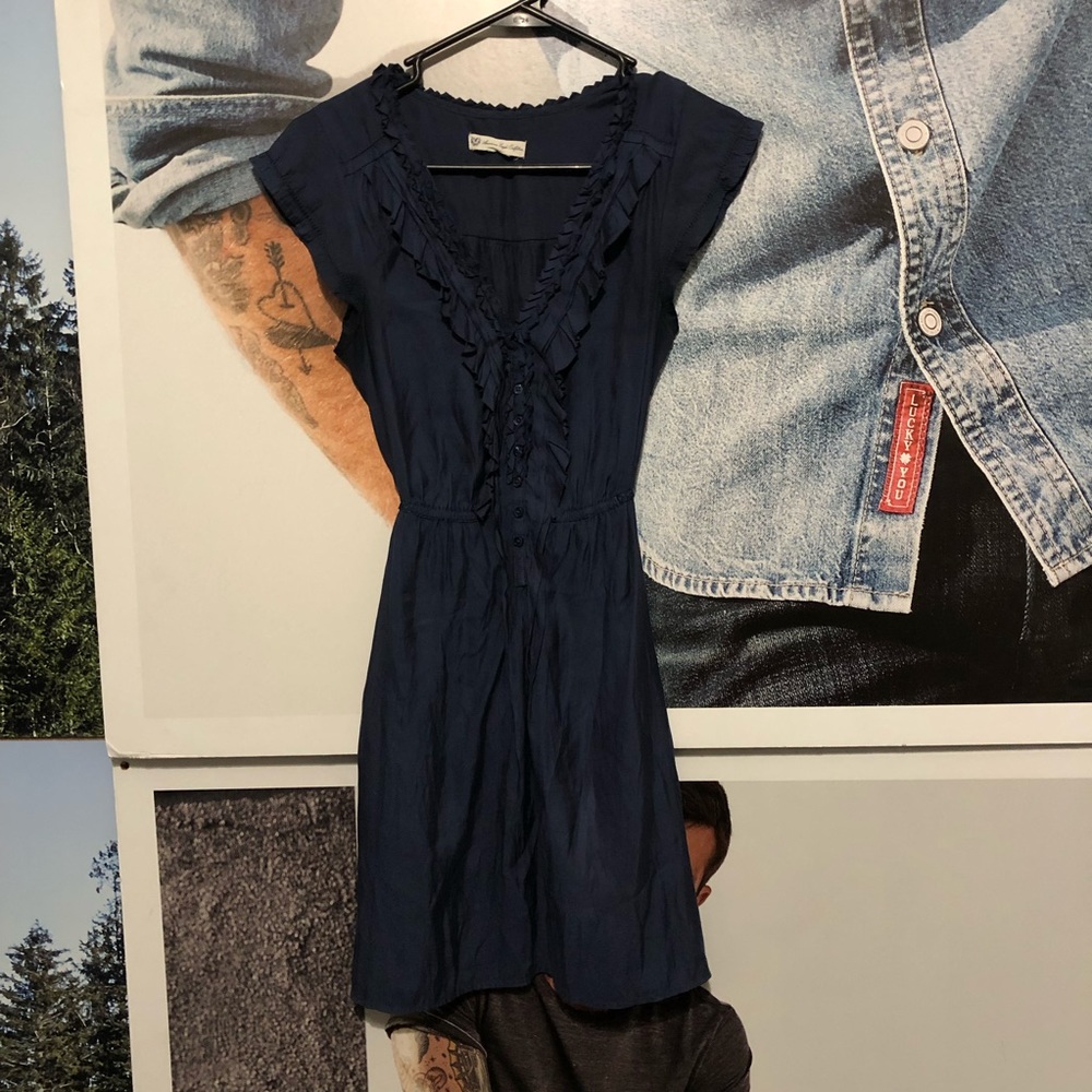 American Eagle Outfitters Navy Dress Size XS